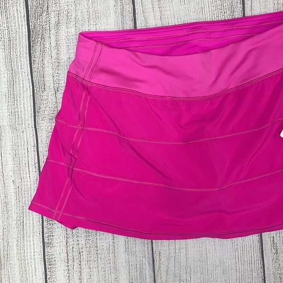 NWT Lululemon Pace Rival Tennis Skirt POW Pink Regular 6 - Picture 8 of 15